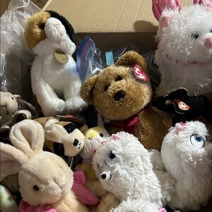 Custom bundle for Jenn, Plush Toy Collection with Brown Bear and White Cat